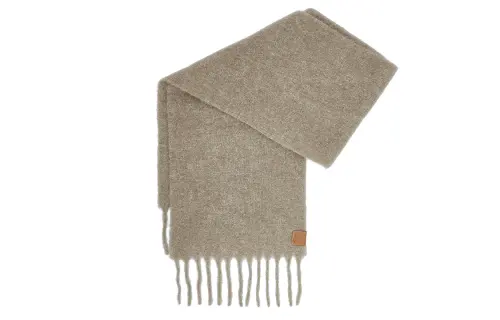 LOEWE Knit Scarves Unisex Brown