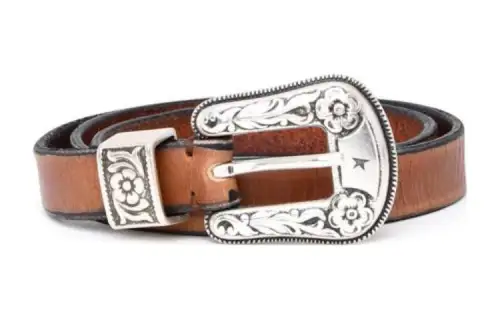 Golden Goose Buckle engraved Belt