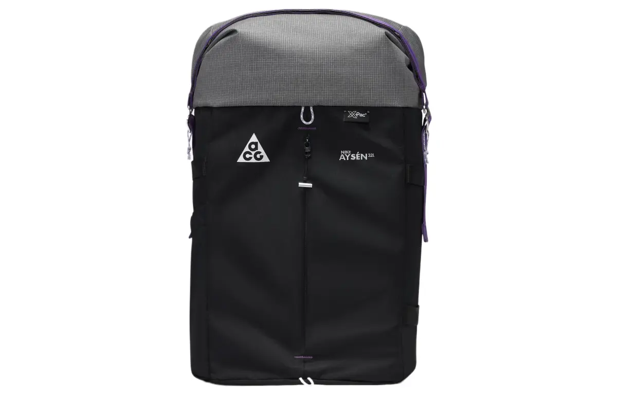 Nike Polyester Backpack Regular Unisex Black & Cool Gray & White