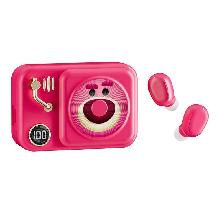Disney Disney Q39 Retro Radio Style Sports High Battery Life Intelligent Digital Display Male and Female Couple Apple Android Gaming Low Latency In-Ear No Noise Reduction True Wireless Bluetooth Headset
