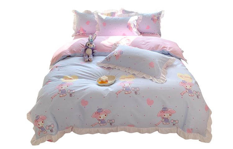 Sanrio Sanrio, cartoon cute design cotton double-sided cloth, sheet, duvet cover, pillowcase, bedding
