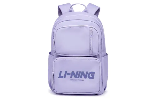 Li Ning Sports Life Collection Polyester Backpack Regular Unisex Naughty Purple