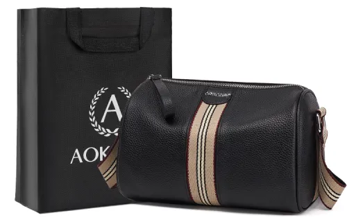 AOKANG Cow Leather, Synthetic Leather Pillow Bag, Shoulder Bag, Crossbody Bag, Commuter Bag Regular Women's