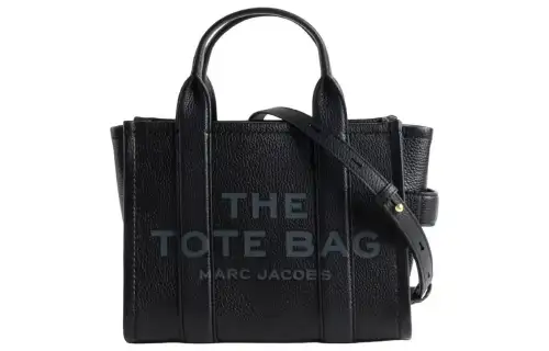 MARC JACOBS The Leather Tote Bag Medium Black