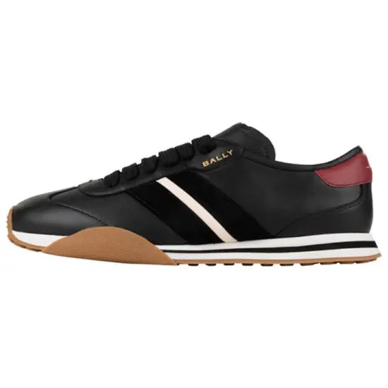 BALLY Sussex Side-stripe Leather Sneakers
