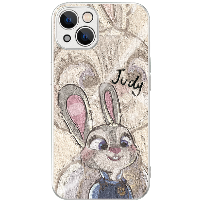 Disney Disney, apple, phone case, rabbit, glass protective compatible lens, for beloved, fox, raccoon, mirror effect, material, 14/13/12/11, 11 plus