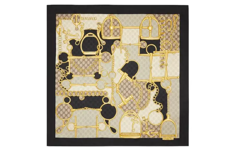 Gucci Printed silk twill carré