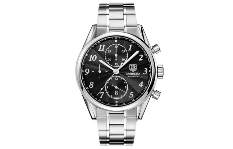 TAG HEUER Серия TAG Heuer Carrera Heritage автоматическая Механическое движение 100м водонепроницаемый мужской Смотреть rui Watch 41 мм черный Dial Steel Steel Case Steel Steel Steel Steel Steel Steel