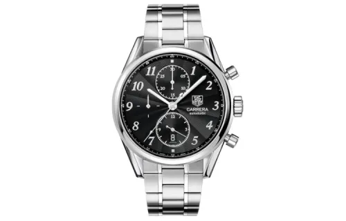 TAG HEUER Mechanical mechanism, waterproof men's watch, black dial stainless steel, case, watch strap, 41mm