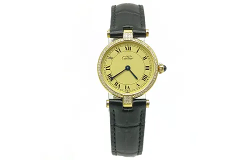 CARTIER Little Whirlwind Collection Quartz Movement Women's Watch 20mm Gold Dial Alloy Watch Case