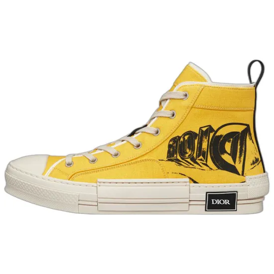 DIOR B23 High Top AsteroDIOR Yellow