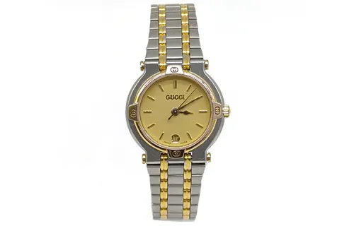 GUCCI Mid Century Modern Collection Wrist Watches Quartz Movement Alloy Strap 23mm Yellow Watch Dial Unisex