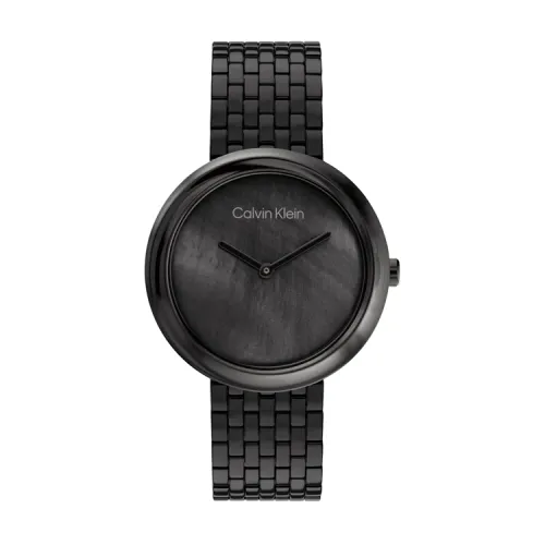 CALVIN KLEIN Wrist Watches Quartz Movement Steel Strap Black Dial Women's Watch