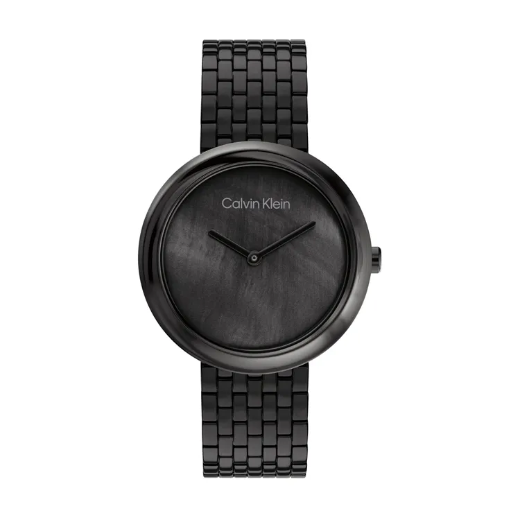 CALVIN KLEIN Wrist Watches Quartz Movement Steel Strap Black Dial Women's Watch