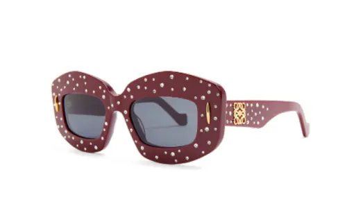 LOEWE Embellished Rectangle Frame Sunglasses