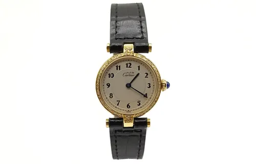 CARTIER Little Whirlwind Collection Quartz Movement Women's Watch 24mm White Dial Alloy Watch Case