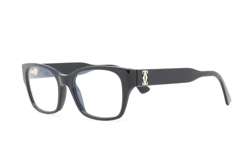 CARTIER Eyewear Polished-effect Rectangle-frame Glasses