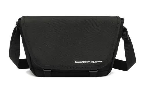 Li Ning Polyester Handbag, Shoulder Bag, Crossbody Bag Regular Unisex Black