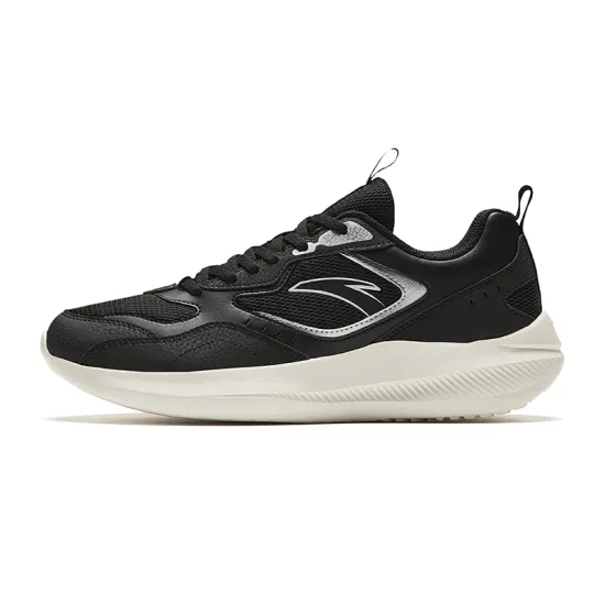 Anta Durable Breathable Low Top Casual Running Shoes Men's Black