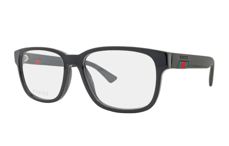 GUCCI Square Eyeglass Frames Men's Black