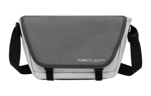LiNing Sports Life Collection Polyester Shoulder Bag, Crossbody Bag Unisex Microcrystalline Gray & Asphalt Gray & Black