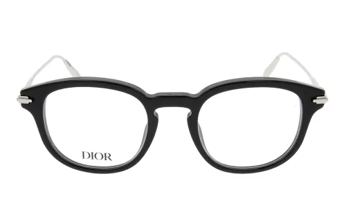 DIOR Acetate Irregular Shape Eyeglass Frames Men's Black