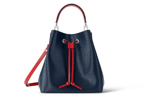 LOUIS VUITTON NOE Epi Cow Leather Bucket Bag, Shoulder Bag, Crossbody Bag, Handbag Women's Indigo