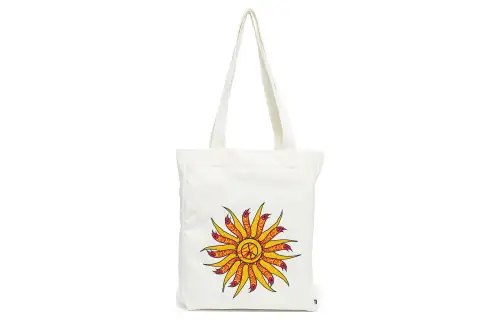 Adidas Originals X HOT WHEELS Collaboration Polyester Tote Bag, Shopping Bag, Handbag Small Unisex White