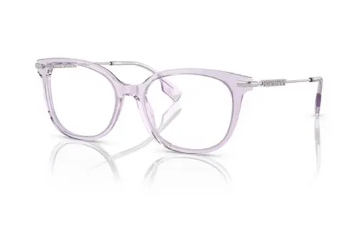 Burberry Acetate Butterfly Eyeglass Frames Men's Purple