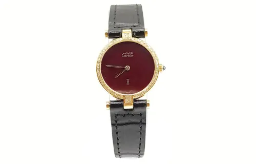 CARTIER Little Whirlwind Collection Quartz Movement Women's Watch 24mm Red Watch Dial