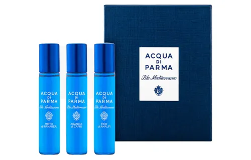 Blue perfumed gift box, perfume, set, orange, 12 ml, fig color, 12 ml, 12 ml
