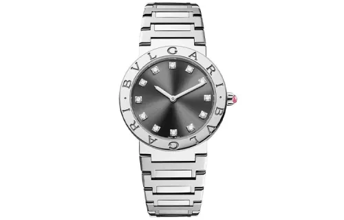 BVLGARI Wrist Watches Quartz Movement Stainless Steel Watchband 33mm Black Dial Women's Watch