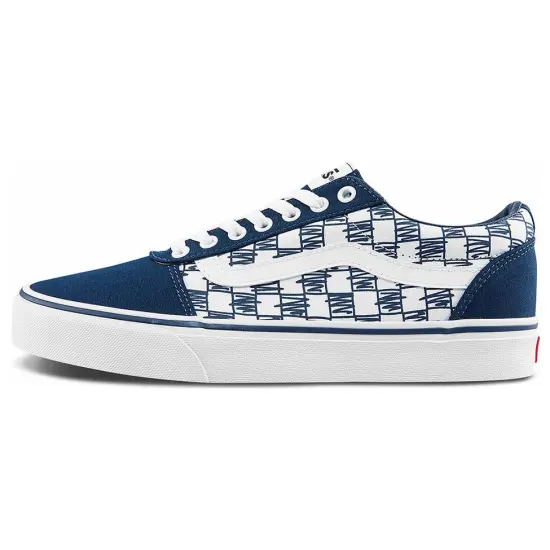 Vans Ward Skateboarding Shoes Unisex Low-top Blue/White