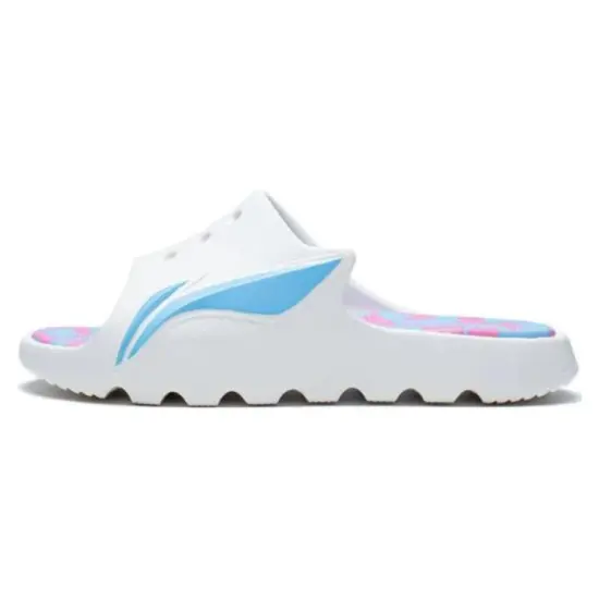 LINING Slide Slippers Men Ivory/Moon White Blue