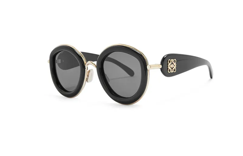 LOEWE Daisy Acetate Round Sunglasses Women's Black