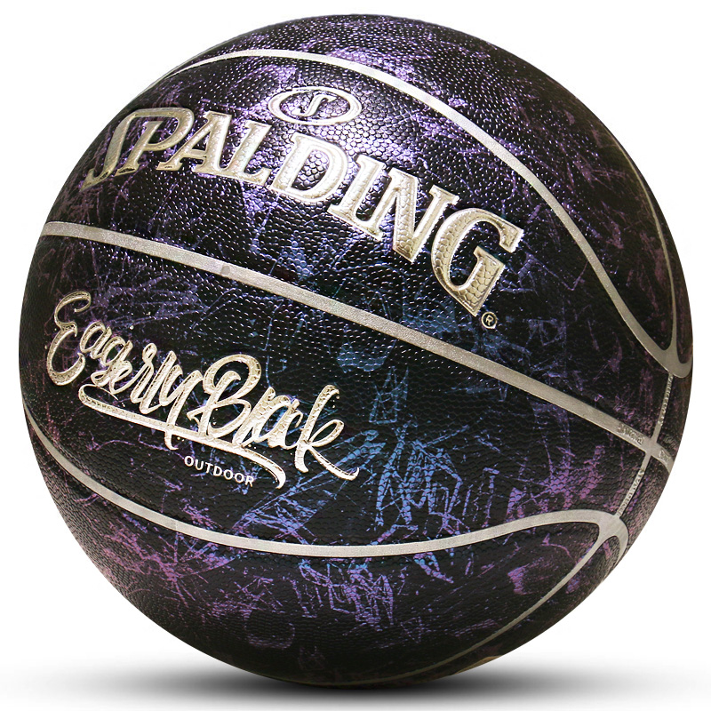 SPALDING Pu Basketball Black Purple Size 7 Competition Unisex