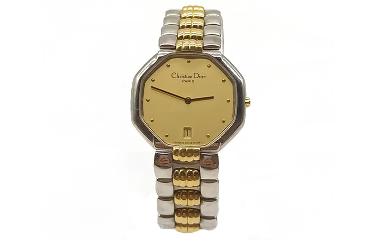 DIOR Mid Century Modern Collection Wrist Watches Quartz Movement Alloy Strap 32mm Gold Dial Unisex YPSBB169647