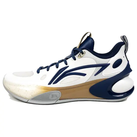 LINING YuShuai 17 LOW Basketball Shoes Men Low-Top White Blue