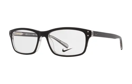 Nike Acetate Irregular Shape Eyeglass Frames Men's Black