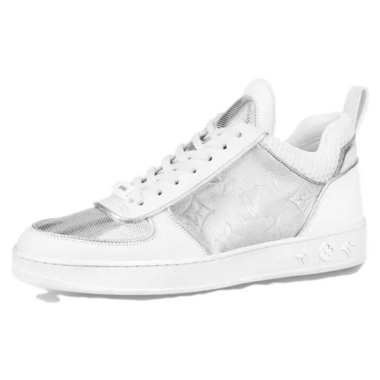 LOUIS VUITTON Boombox Skateboard Shoes Women's Low-Top Silver