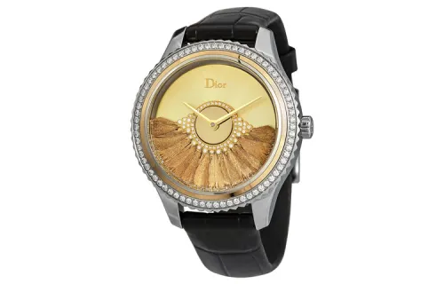 DIOR Wrist Watches Automatic Mechanical Movement Leather Strap 36mm Yellow Watch Dial Unisex ['50', 149262]m Waterproof