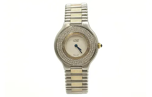CARTIER Little Whirlwind Collection Quartz Movement Unisex Watch 31mm White Dial Alloy Watch Case