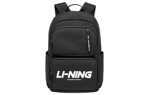 Li Ning Sports Life Collection Polyester Backpack Unisex Black