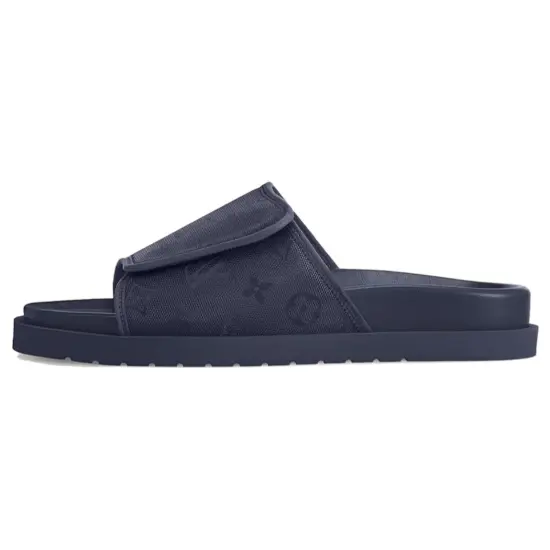 LOUIS VUITTON Miami Slide Slippers Men Blue