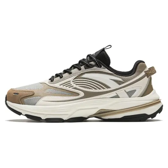 ANTA Casual Shoes Men Low-Top Pearl Grey/Charcoal/Ivory White