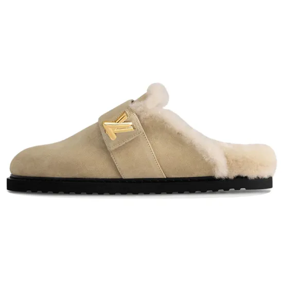LOUIS VUITTON Cosy Closed Toe Slippers Women's