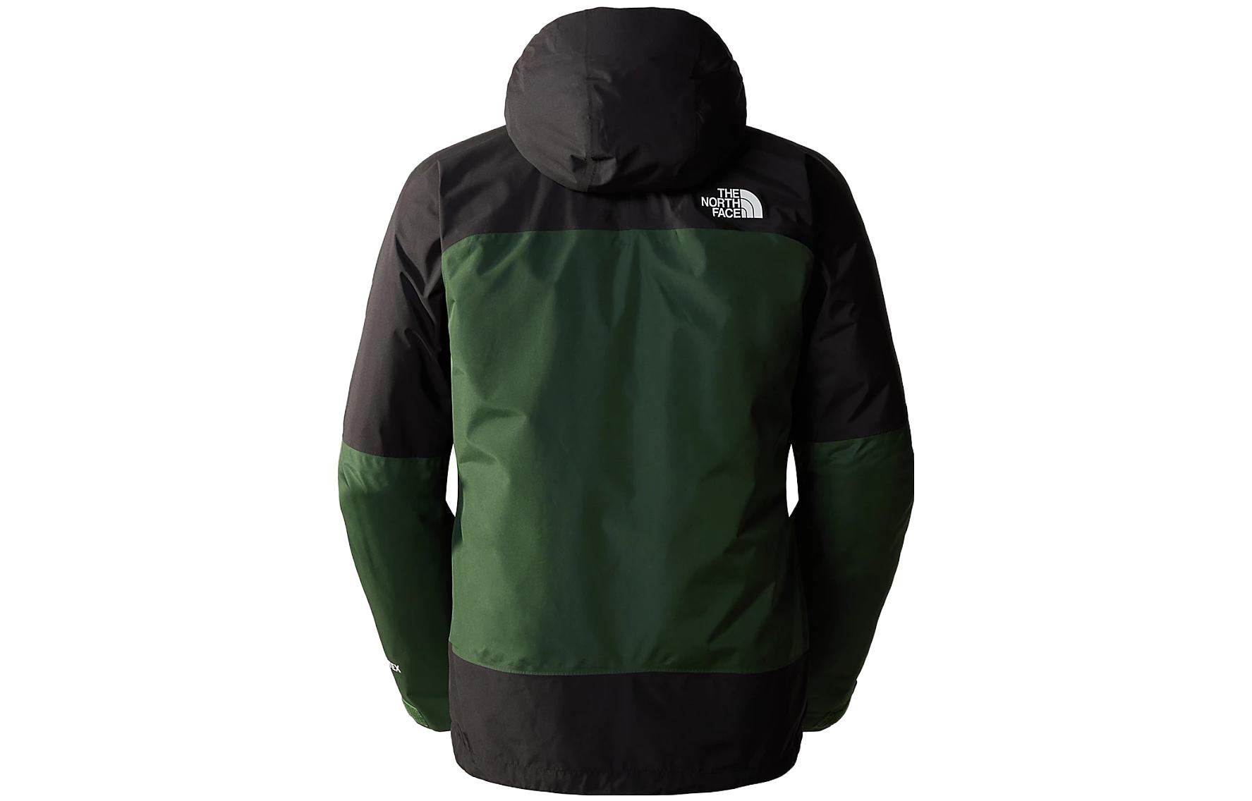 Мужская куртка The North Face Mountain Light Triclimate Logo (зеленая) — фото 4