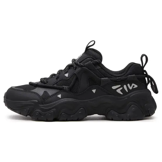 FILA FLUID 5 Cat Paw 5.0 Abrasion Resistant Low Top Casual Shoes Women's Black