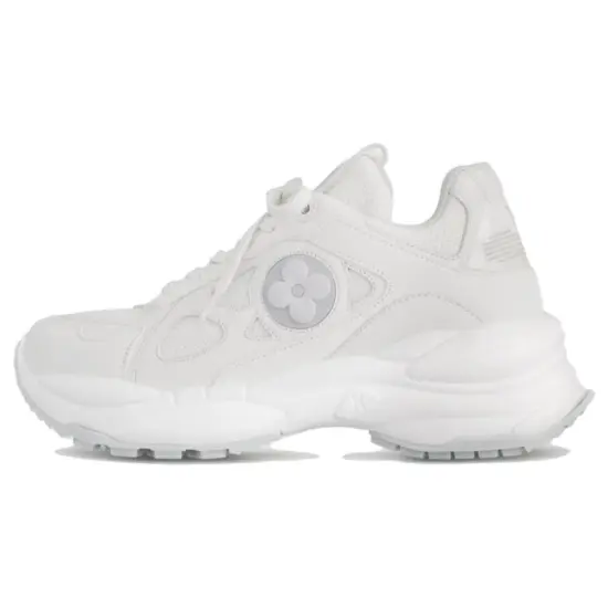 LOUIS VUITTON Run 55 Casual Shoes Women's Low-Top White
