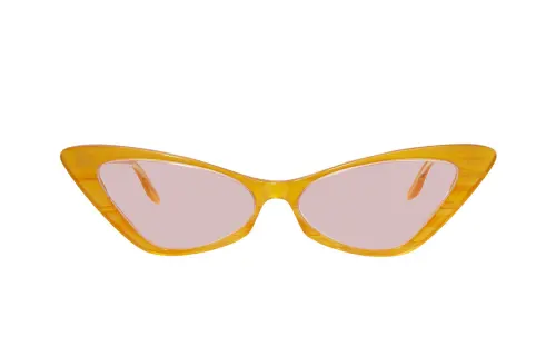 GUCCI Cat Eye Irregular Shape Sunglasses Women's Yellow